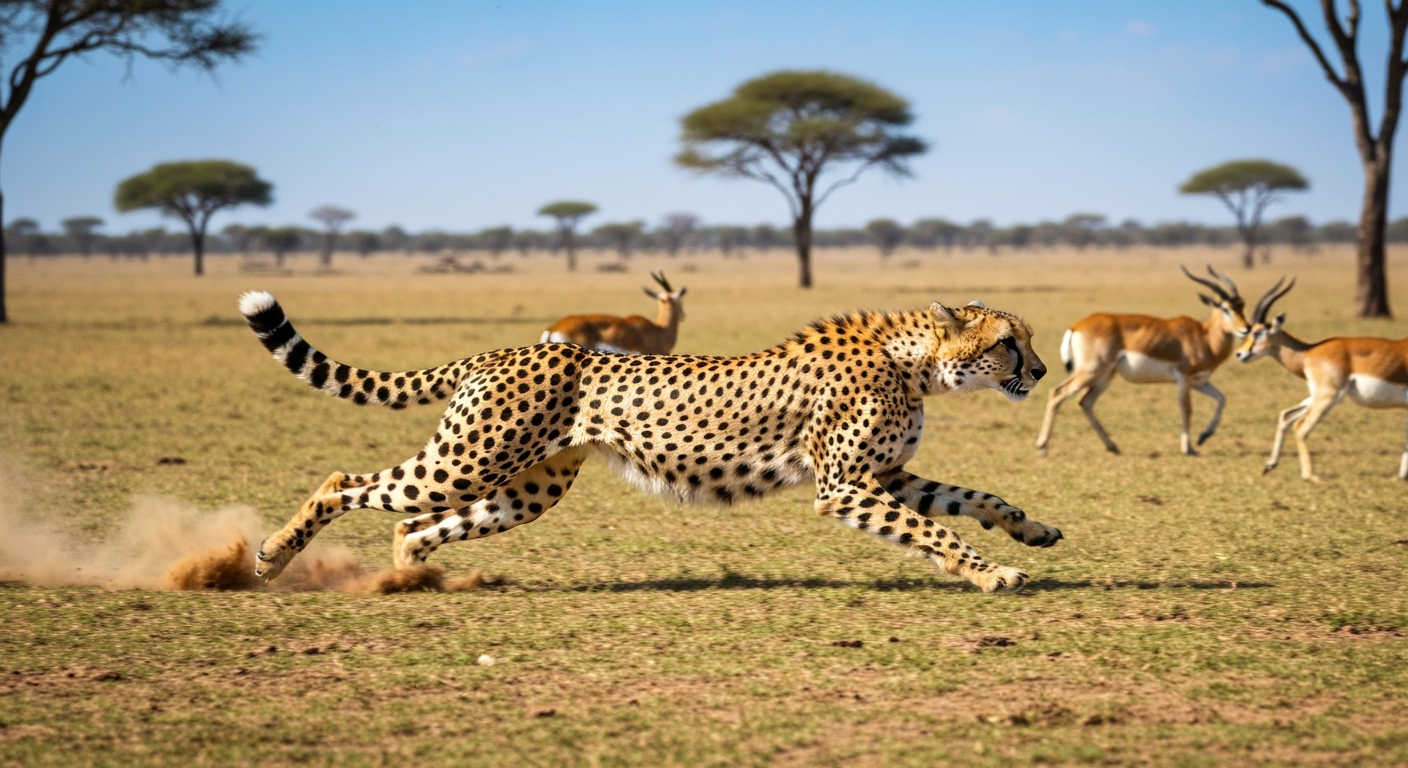 Jak szybko biegnie gepard? Ile km/h może osiągnąć? 2